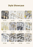 Papier peint PVC effet marbre, auto-adhésif, effet carrelage, en rouleau, pour murs de salle de bain, décoration de fond, autocollants muraux pour la maison