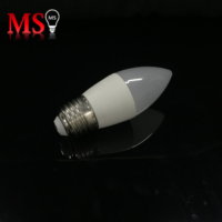 Hochlumen C37 Kerzenlampen E27/E14/B22 Fassung 3-9W LED AC für Wohnbereich PBT+Aluminium 2 Jahre Garantie