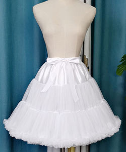 Jupes longues en tulle brodées écologiques blanches en gros pour robes <span class=keywords><strong>de</strong></span> demoiselles d'honneur et jupes <span class=keywords><strong>de</strong></span> mariage Lolita - Product Image 6
