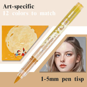 Новые акриловые маркеры для рисования, серия «Желтый», 12 штук - Product Image 4