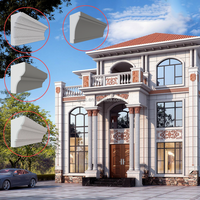 Moulures décoratives en mousse EPS pour murs extérieurs, corniche légère, imperméable, ignifuge, écologique, installation facile, garniture pour villa