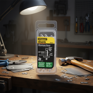 Rivets en aluminium Stanley, 5/32 po, diamètre 4 mm, plage de préhension 1/4 po, paquet de 20 - Product Image 3