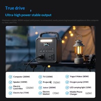 Nouvelle batterie portable d'extérieur 300W 200Wh avec cellules LiFePO4, affichage numérique et protection contre les surcharges/décharges