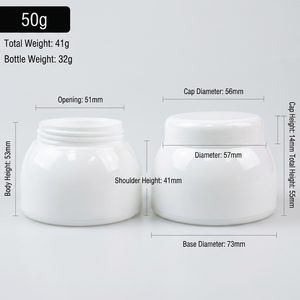 Crema Facial <span class=keywords><strong>de</strong></span> <span class=keywords><strong>Leche</strong></span> <span class=keywords><strong>de</strong></span> <span class=keywords><strong>Cabra</strong></span> <span class=keywords><strong>de</strong></span> Doble Capa PP <span class=keywords><strong>de</strong></span> 50g/100g, <span class=keywords><strong>Mascarilla</strong></span> Facial y Capilar, Bálsamo Limpiador y Desmaquillante, Envase en Tarro Mate Electrochapado - Product Image 6