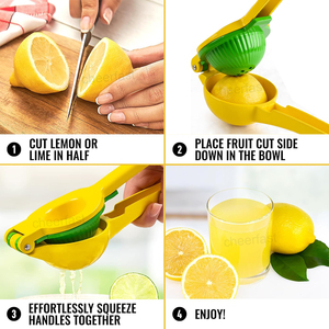 Good Idea Presse à main Presse-citron à usage intensif Kits d'artisanat simples Presse-agrumes de cuisine Presse-agrumes de ménage Presse-agrumes de citron - Product Image 6