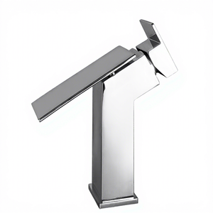 Lavabo artístico de cerámica para lavado de manos y cara, lavabo de encimera de color dorado, grifo rectangular de porcelana, importadores de China - Product Image 1