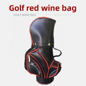 Bolsa de Golf Mini de Cuero para Botella de Vino con Cierre de Cremallera, Logotipo Personalizado, Diseño Impermeable Genuino para Adultos - Product Image 3