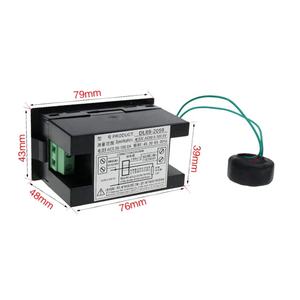 Multímetro Digital AC 80-300V 100A, Medidor de Voltaje y <span class=keywords><strong>Amperaje</strong></span>, Frecuencímetro 45.00-65.00Hz, Probador de Voltaje y <span class=keywords><strong>Amperaje</strong></span> CA, Monitor con Pantalla LED - Product Image 5