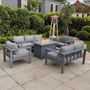 Promo Table rectangulaire pour foyer de patio en aluminium avec canapé - Product Image 4