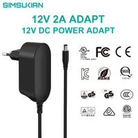 Échantillons Gratuits Simsukian – Adaptateur Secteur CA/CC 5V 12V 1A 2A 3A 5A avec Certifications FCC UL et Prise US – Adaptateur Secteur 5V 12V 2A