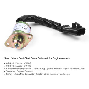 วาล์วปิดระบบโซลินอยด์วาล์วสำหรับ1503ES-12A5UC9S R90 V1505 Kubota สำหรับเครื่องขุดเจาะ - Product Image 4
