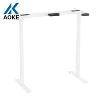Bureau assis-debout intelligent AOKE électrique moderne avec double moteur et hauteur réglable, vitesse 40 mm/s