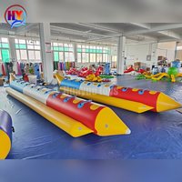 Bateau banane gonflable en PVC à tube unique de 7,5 m, 10 places, certifié CE, pour sports nautiques, tractable – Vente chaude, personnalisable en usine