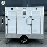 Remorque de toilettes portables Goeasy, conforme aux normes DOT, avec éclairage LED pour événements en plein air