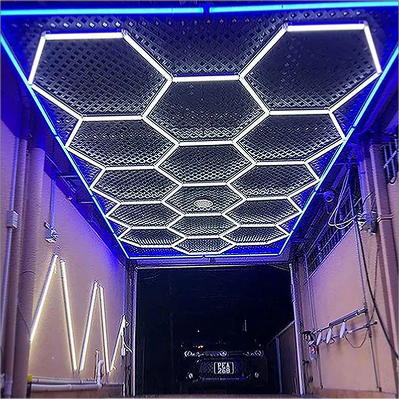 Sechseckiges LED-Licht von guter Qualität für Werkstatt und Garage