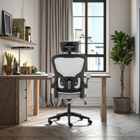 Enjoyseating Yike Chaise de bureau ergonomique à dossier haut et hauteur réglable et pivotante Chaise en tissu maillé Chaise d'ordinateur de jeu