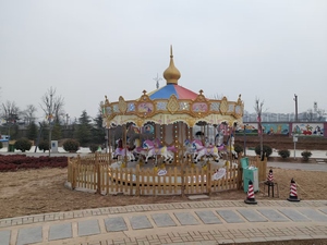 ม้าหมุนเด็กปลอดภัยสำหรับสถานรับเลี้ยงเด็กและสนามเด็กเล่นในร่ม, โครงเหล็กชุบสังกะสี/พีวีซี, หมุนช้าและทางออกฉุกเฉิน, ของเล่นยอดนิยม - Product Image 2