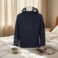 Veste tactique multifonctionnelle imperméable et coupe-vent en microfibre à membrane multi-poches, tissu sergé Talson Tricot