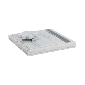 Gioco di puzzle con piano in pietra quadrato per tavolino da soggiorno, decorazione per casa e ufficio, pietra Banswara - Product Image 2