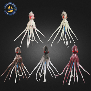 Señuelo de Pesca para Pulpo y Calamar, 60-300g, Cebo Biónico Suave, Pesca en Agua Salada, con Brillo UV - Product Image 3