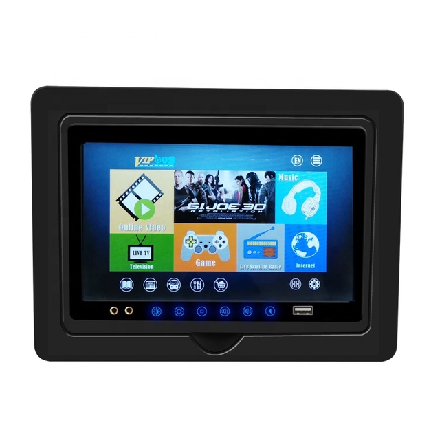 Bus Advertising Display VOD Rearseat Android Smart TV Entertainment System