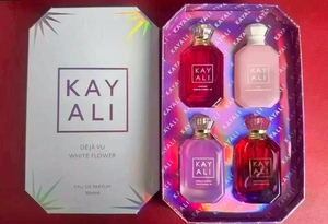 Set Regalo di Fragranze Femminili Tema Vacanza e Fiori Dolci 4x30ml Spray Eau De Parfum Lunga Durata Set Profumi Kayali - Product Image 2