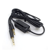 Kabel Audio Aux Male ke Male, 3.5MM dengan kontrol Volume untuk Astro A10 A30 kabel pengganti Headphone