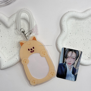 2025 venta al por mayor personalizado Kpop Sk Bp Bt Ive En Atee marco de fotos acrílico 3 pulgadas Mini tarjeta pantalla Photocard titular con llaveros - Product Image 4