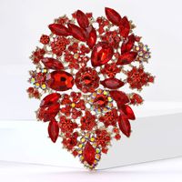 XILIANGFEIZI Nouvelle Broche de Costume de Luxe Populaire en Alliage Africain avec Grand Verre, Accessoire Épinglette