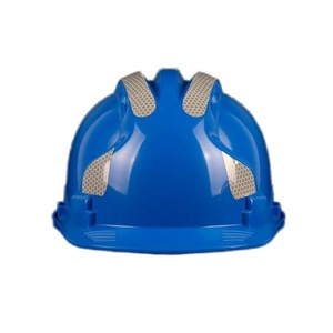 Casque de sécurité jaune de type V avec bandes réfléchissantes, sans fentes, suspension à 6 points, casque de sécurité pour la construction - Product Image 6