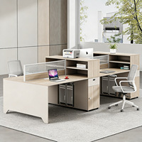 Bureau simplifié BGZ-008X, poste de travail actuel pour le personnel, bureau informatique, bureau de travail, combinaison bureau et chaise pour bureau informatique