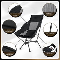 Chaise de sol pliable pour camping en plein air, siège de plage, chaise longue, coussin rembourré, cadre en fer, randonnée, trekking, concerts