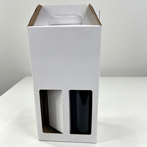 Caja de <span class=keywords><strong>Vino</strong></span> de Papel Kraft de Doble Botella, Reciclable, de Lujo, Diseño Personalizado, Sostenible, Ecológica, Premium, al por Mayor - Product Image 3