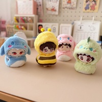 Vêtements personnalisés pour mini-poupées, costume d'abeille, de requin ou d'animal pour poupées en coton de 10 cm, ensemble en gros sous marque privée