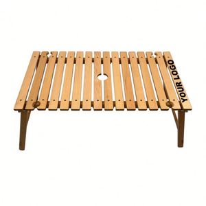 Factory Direct Customized Outdoor Folding <b>Portable</b> Picnic <b>Umbrella</b> Table Modern Design for <b>Beach</b> Camping Farmhouse Use Wholesale - Product Image 1
