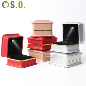 Exquisitas Cajas de Piel Sintética Personalizadas de Lujo para Collares, Pulseras, Anillos y Pendientes, Caja de Joyería con Luz LED - Product Image 4