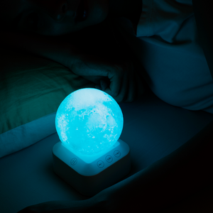 Mesin kebisingan putih 24 suara menenangkan 7 warna lampu malam portabel perjalanan rumah tangga alat tidur kebisingan putih untuk bayi - Product Image 2