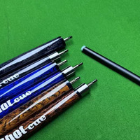 Nouvelle Queue de Billard Uniloc Noire en Fibre de Verre 3 Pièces pour Jump et Break, Prise Lisse, Longueur 58 Pouces, 3 Couleurs au Choix