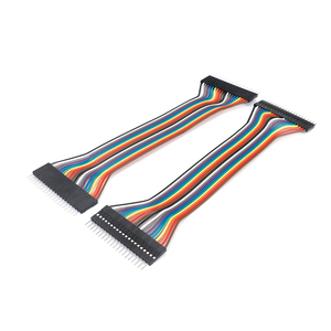 20 针公对公彩虹扁平带状电缆 2.54 毫米间距 10 色，适用于 GPIO LCD 并行数据总线 Arduino Raspberry Pi OEM - Product Image 1