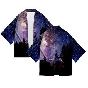 10 Stili di Kimono Giapponese <span class=keywords><strong>Violet</strong></span> <span class=keywords><strong>Evergarden</strong></span>, Camicie Haori Stampate a Colori, Mantello Anime, Costume per Cosplay - Product Image 6