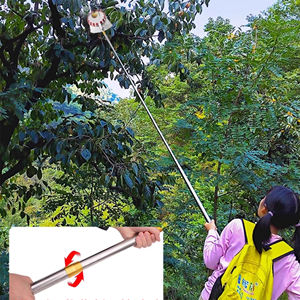อุปกรณ์เก็บผลไม้ในสวน ไม้เก็บผลไม้แบบยืดหดได้ สำหรับ<span class=keywords><strong>ต้น</strong></span>ไม้ผลไม้หลายชนิด - Product Image 1