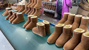 Classics Genuine Australia <strong>Sheepskin</strong> Leather Mid-Calf Fur Lined Warm Outdoor Snow Australian <strong>Sheepskin</strong> Winter <strong>Boots</strong> for <strong>Women</strong> - Product Image 4