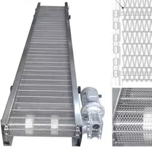 हॉट सेलिंग फूड ग्रेड स्टेनलेस स्टील वायर मेष बेल्ट कन्वेयर मशीन कृषि उपयोग के लिए ट्रांसमिशन उत्पादन लाइन खाद्य प्रसंस्करण - Product Image 3