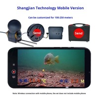 Détecteur de poisson sans fil avec affichage en direct sur écran partagé, se connecte directement à votre téléphone IPhone/Android