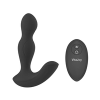 VitaJoy Télécommande sans fil, Vibrateurs, Perles anales, Plug vibrant rotatif, Godemichés vibrants, Jouets sexuels de massage de la prostate pour femme