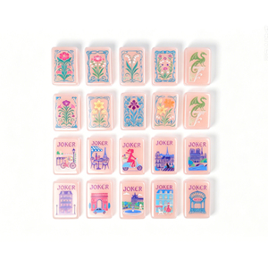 US Stock Factory Direct,Eco-friendly Acrylic American Mahjong <strong>Set</strong>, Durable 160 Tiles with Carry Case,American Mahjong <strong>Set</strong> - Product Image 4