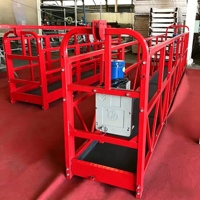 Plateforme de travail suspendue électrique série ZLP800, galvanisée à chaud, charge nominale 630 kg, hauteur réglable, avec garde-corps pour