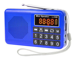 <span class=keywords><strong>Lecteur</strong></span> MP3 <span class=keywords><strong>portable</strong></span> mini LCJ L-238B, radio FM, <span class=keywords><strong>lecteur</strong></span> de <span class=keywords><strong>carte</strong></span> USB et <span class=keywords><strong>SD</strong></span>, haut-parleur audio musical - Product Image 2