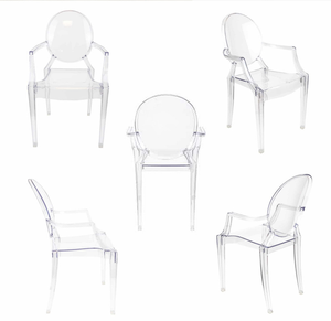 เก้าอี้รับประทานอาหารพลาสติกขนาดเล็กสำหรับเด็กอนุบาลสีสันสดใสเก้าอี้ผีทำจากเรซินอะคริลิคดีไซน์ทันสมัย - Product Image 2