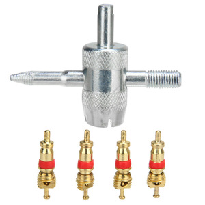 Kit de Reparación de Neumáticos Jiao Shang 4 en 1, Juego de Llaves y Destornilladores para Válvulas Metálicas, Accesorios para el Mantenimiento de Neumáticos de Automóvil - Product Image 3
